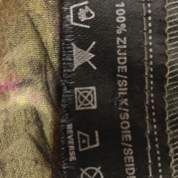 Pure Silk Green Purple Tunik - perfect for Goa 🌴🌴🌴 - Picture 5 of 6